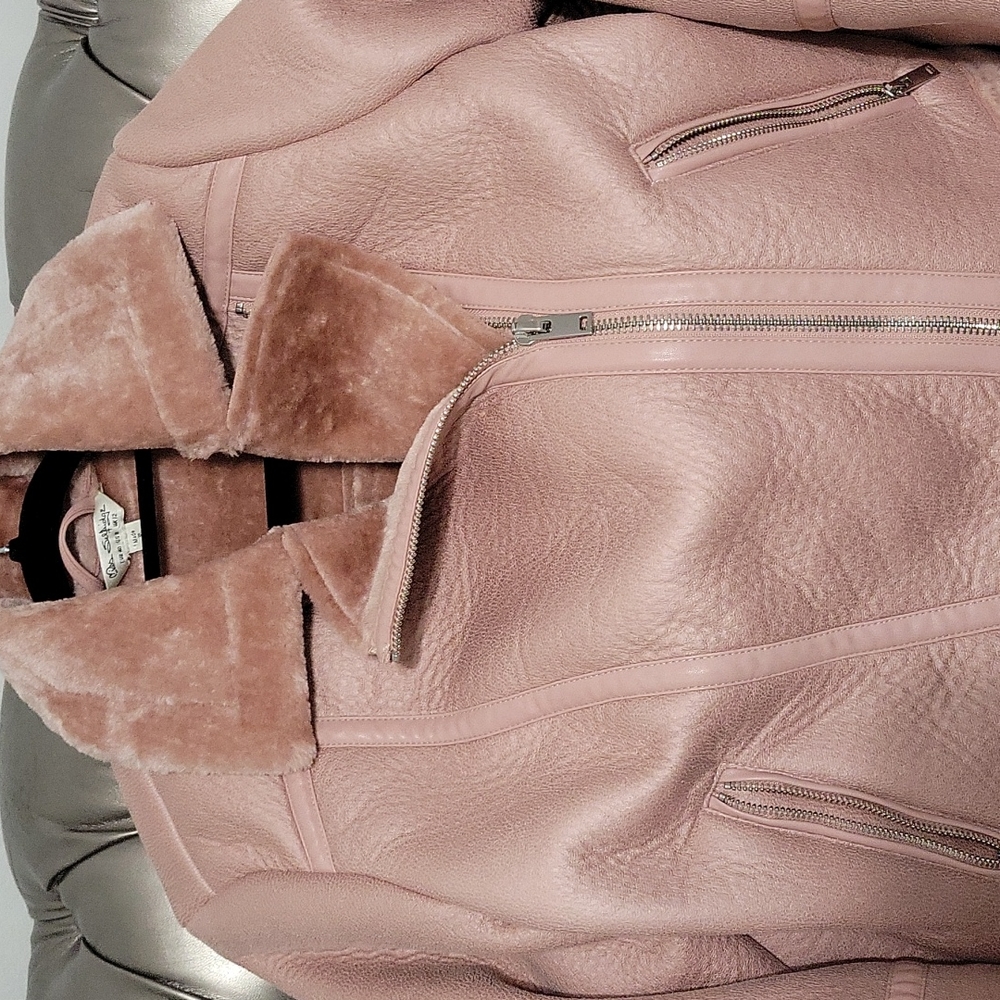 Pink aviator jacket
